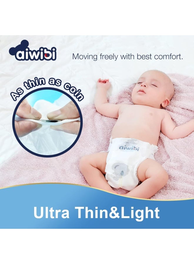 aiwibi Ultra-Thin Premium Baby Diapers, Super Soft & Absorbent, 360° Stretch Waistband (Small, 15–21kg, 72×2) - Image 4